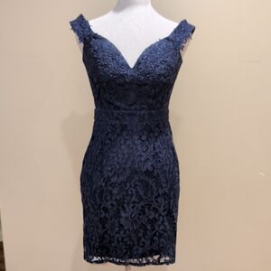 Navy Lace Dress